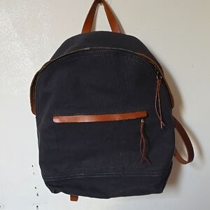 Madewell Stylish Grey and Brown  Backpack